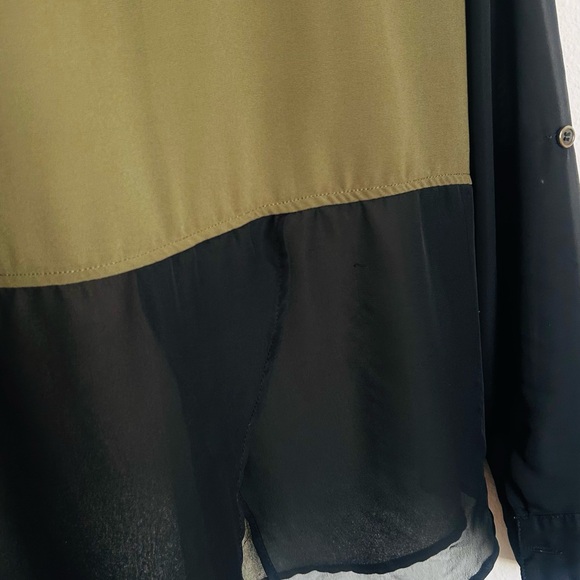 Vanity Black and Olive Button-Down Shirt - Picture 8 of 10